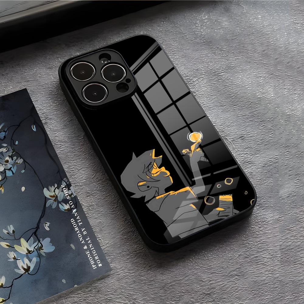 

A-Amity B-Blight Phone Case For IPhone 17 Air 16 E Pro Max 15 14 13 Mini 12 Pro 11 Max Plus Black Glass Cover iPhone 12