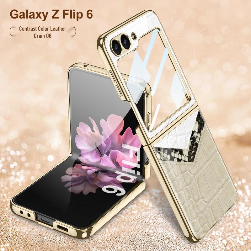 Samsung Z Flip 6 Foldable Screen Case: Anti-Drop, Electroplated, Personalized Protective Phone Cover