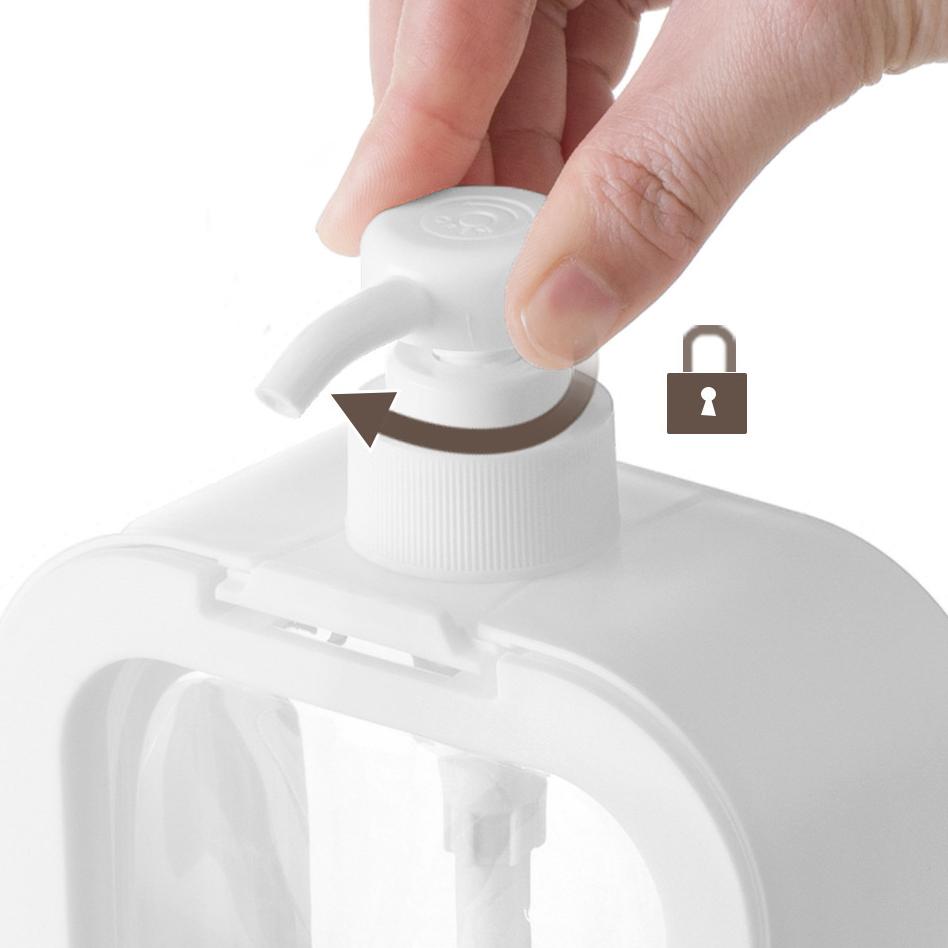 Bathroom Soap Dispenser 300/500ml Transparent Dispensing Bottle Refillable Lotion Portable Travel Dispenser Bath Pump Bottle