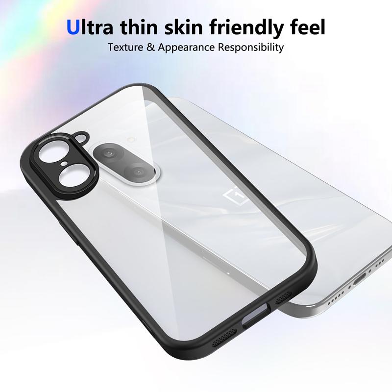 Capa de Silicone Transparente Para OnePlus One plus Nord CE5 CE4 CE3 CE2 CE 5 4 3 2 Lite Parte Traseira em PC Bumper TPU À Prova de Choque Capa de Telefone