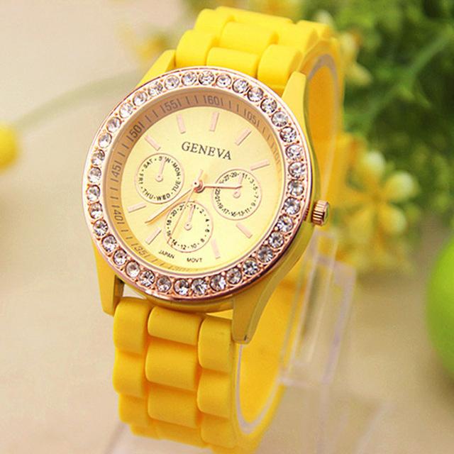 Women Quartz Watch Silicone Strap Fashion Wrist Watch for Female