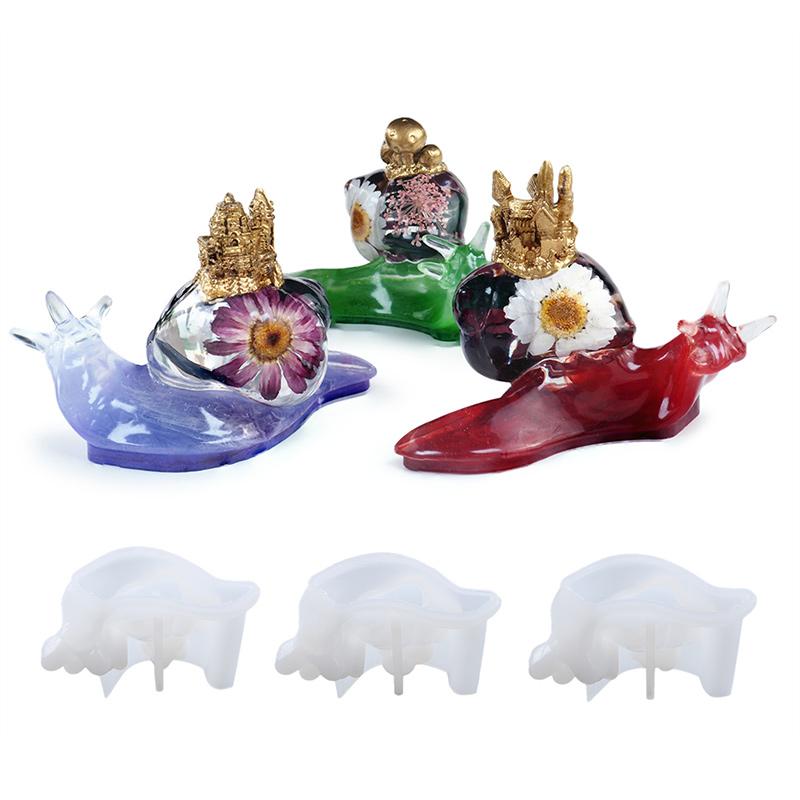 Snail Castle Silicone Mould Home Decoration Epoxy Resin Casting Mold DIY Craft