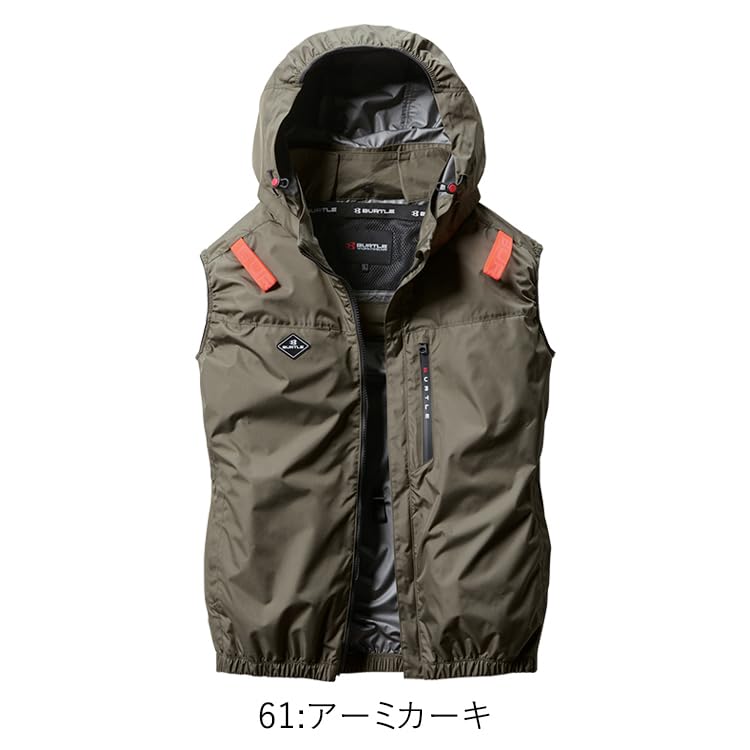 BURTLE Aircraft Vest AC2064 AIRCRAFT XL 61 Army Khaki (without Fan)