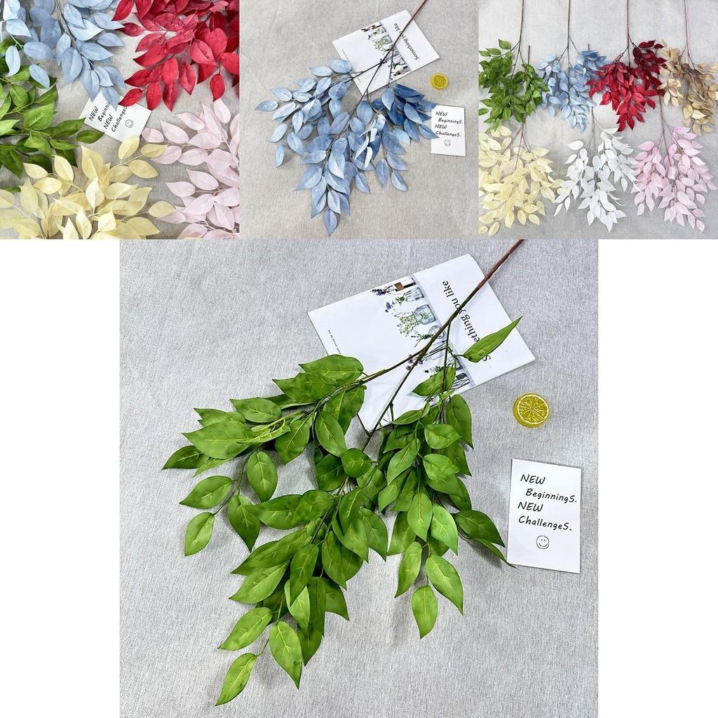 Millennium Leaf Silk Plant Realistic Home Decor Artificial Foliage Wedding Photo Prop