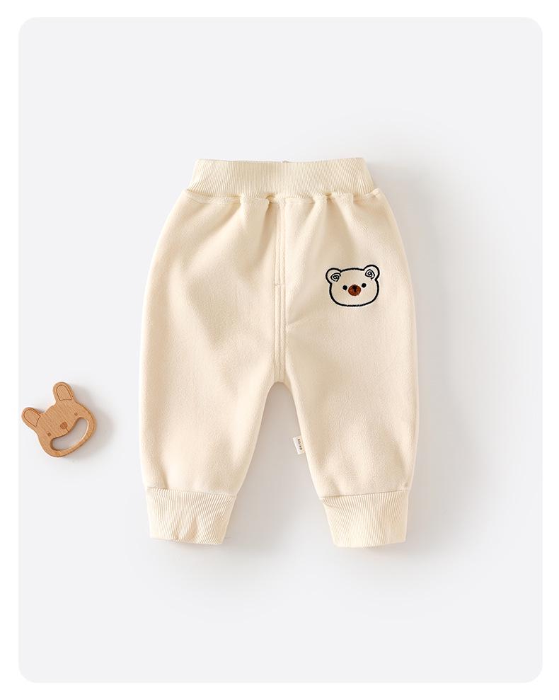 Children's Velvet Double-Layer Thickened Pants - Autumn/Winter Casual Warm Pants for Boys & Girls