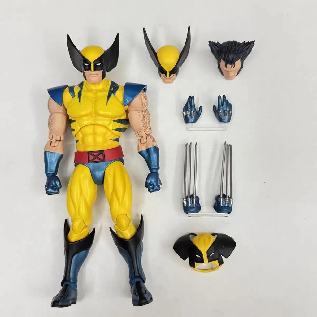 Original Ct Playthings Wolverine Action Figure Deadpool Mafex 096 Figure Mafex138 X-Men Comic Version Figurine Collector Miniature Playthings