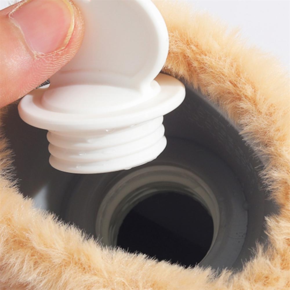 1000ml/2000ml Soft Hand warmers Hot-water Bag with Plush Cover Hot-water Bottle Protecter Hand Portable Winter Warming Products