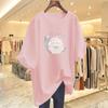 Women's Summer Cotton Cartoon Print T-Shirt