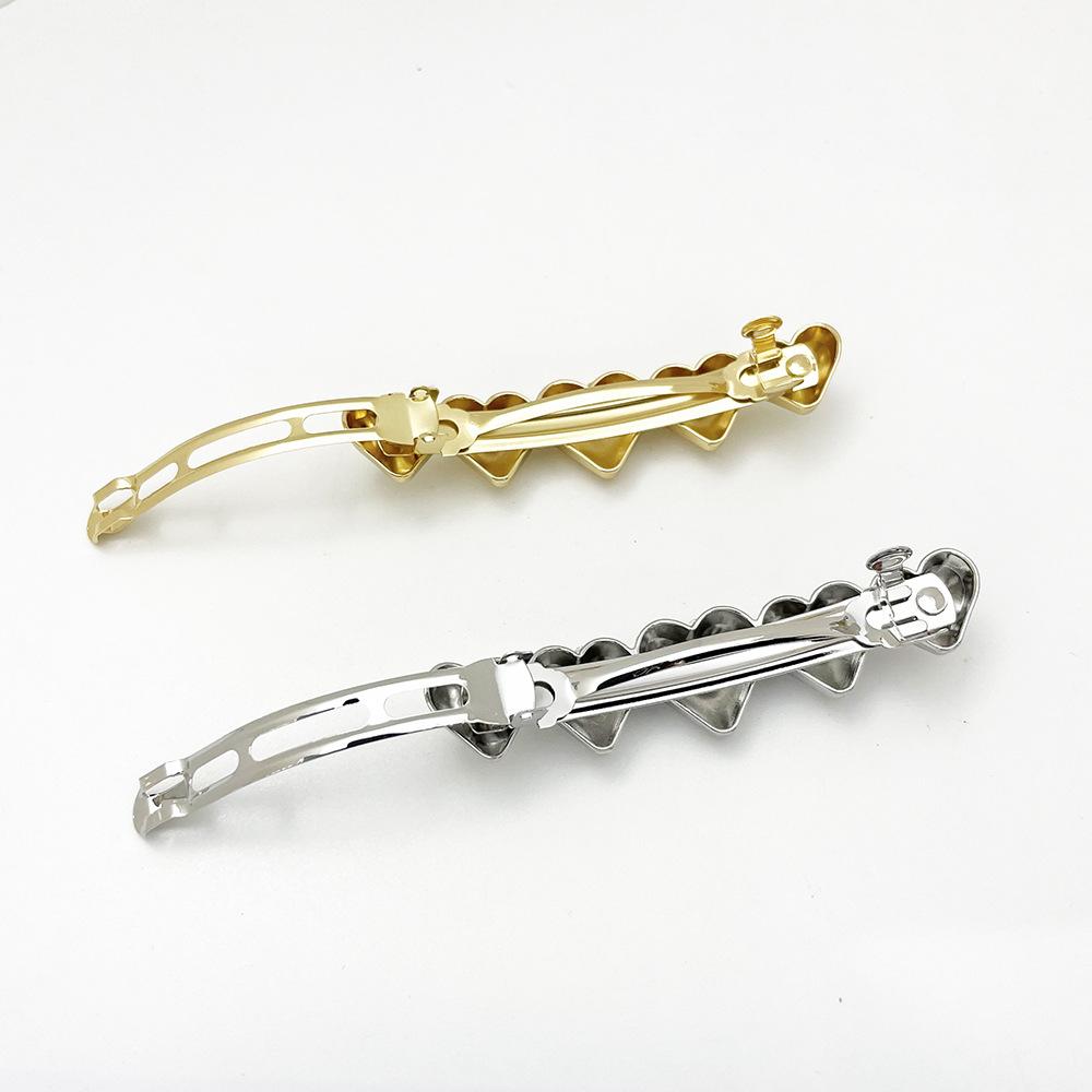 2pc New European and American High-grade Gold Silver Alloy Hairpin Hair Clips for Girls Women Korean Hair Accessories