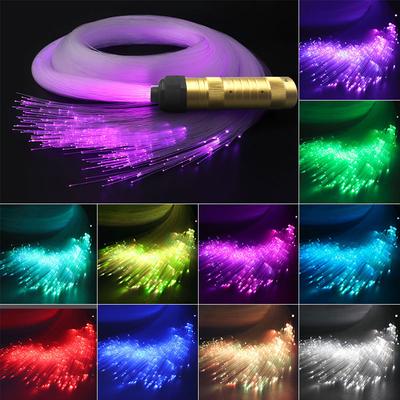 DC12V RGBW Araba Atmosfer Işığı 300/500 adet Fiber Optik Kablo ile Araba Ev Yıldızlı Gökyüzü Efekti Işık APP/RF/Ses Kontrolü