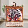 Anime Yu Gi Oh Card Blankets  Flannel Funny Breathable Throw Blankets for Bedding Lounge Textile Decor