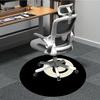 1 Stück Billardkugel Stuhl Teppich für Büro Rutschfest, Maschinenwaschbarer Teppich für Büro - Feiertagsdekoration Maschinell hergestellt yy251029031