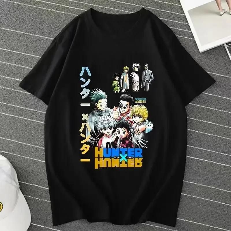 Anime Hunter X Hunter Killua Zoldyck T Shirts Men/women HXH Anime T-shirt Casual Harajuku Streetwear Summer Men Clothing Tops
