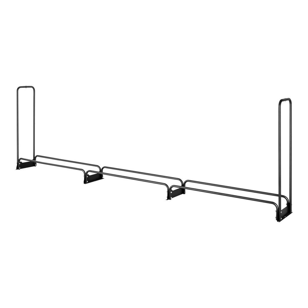12.7FT Outdoor Firewood Rack with Cover, 152x14.2x46.1in,Heavy Duty Firewood Holder & 600D Oxford Waterproof Cover for Fireplace, Patio,