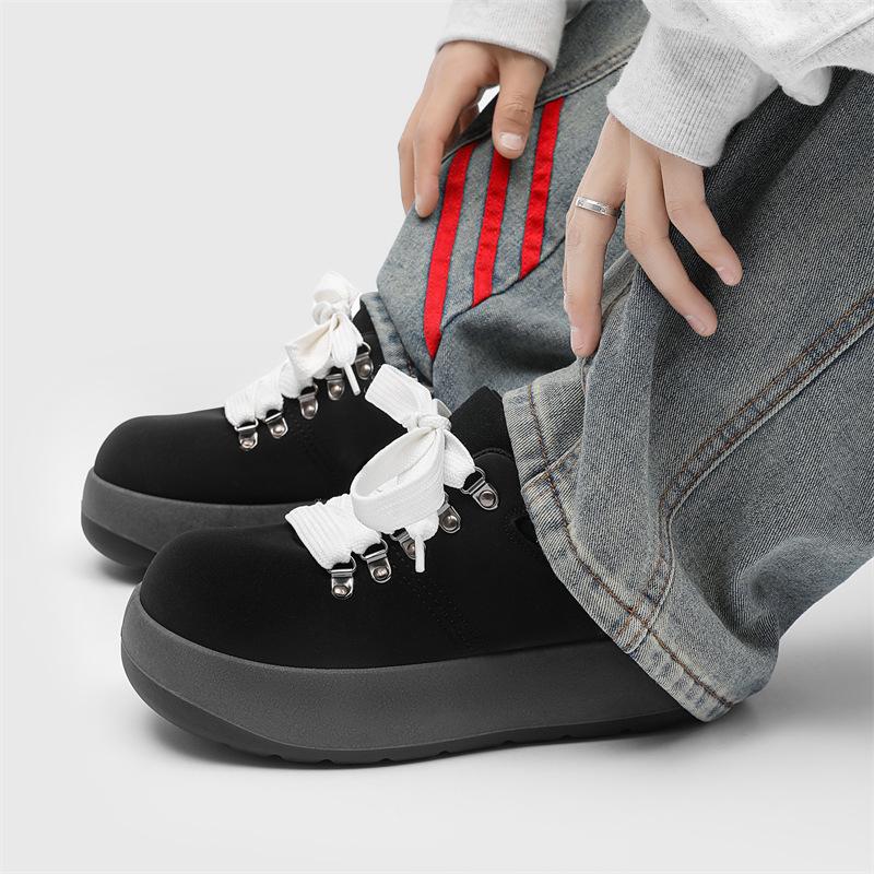 

New Men s Chunky Skate Shoes Quirky Oversized Toe Casual Sneakers Comfortable Platform Footwear for Students & Streetwear 39