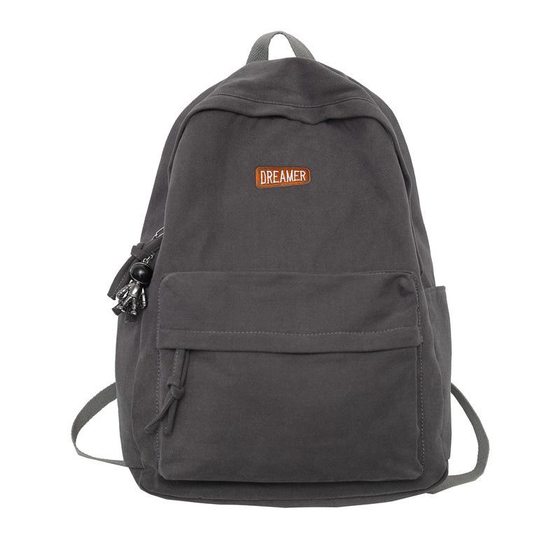 Men's Student Canvas Backpack - Japanese Style, Large Capacity, Ideal for College, High School, Travel