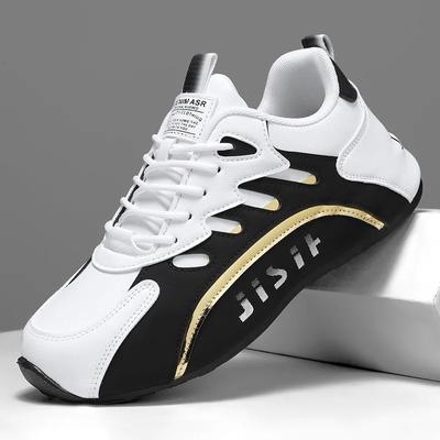 Fashion Brand Men's Shoes Mesh Breathable Sneaker Leather Casual Shoes for Men Sport Running Shoe Big Size Tenis Shoes Zapatillas Hombre