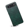 For iPhone 17 Air Case Crocodile Texture Design Leather Slim Back Cover