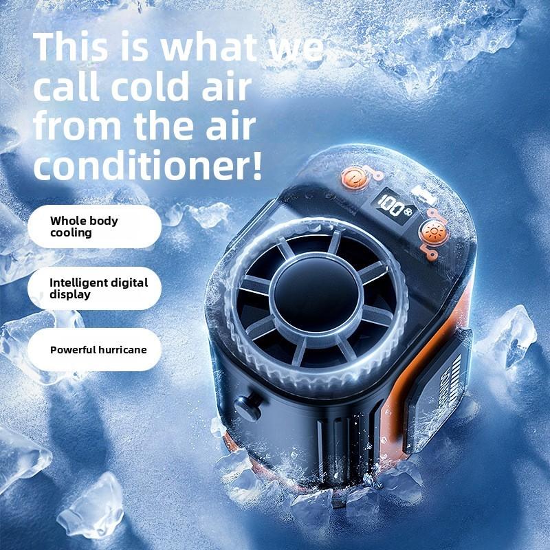 Outdoor Handsfree Waist Fan With Typec Charging For Construction And Workers