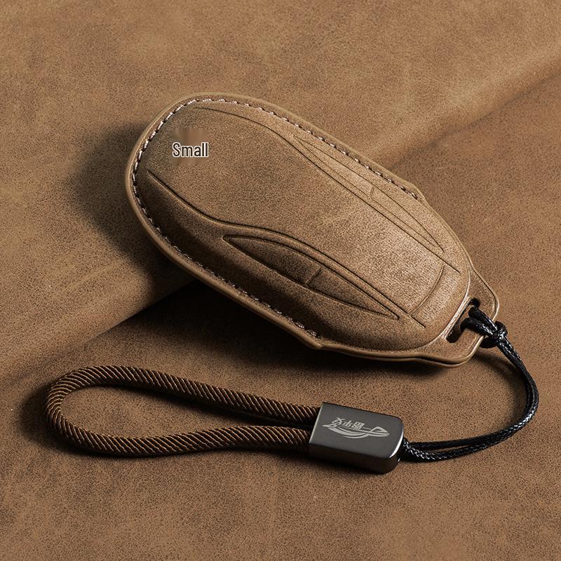 Hand-Braided Car Key Cover for 2022-2023 Zhiji LS7, L7 Angel Wheel Version, Remote Control, Unisex, Full Coverage