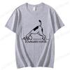 New Fashion Women T Shirt Pullover Korean Version Dog Yoga Cartoon Yogi Print TShirt Casual Short Sleeve Couples TShirt Gift