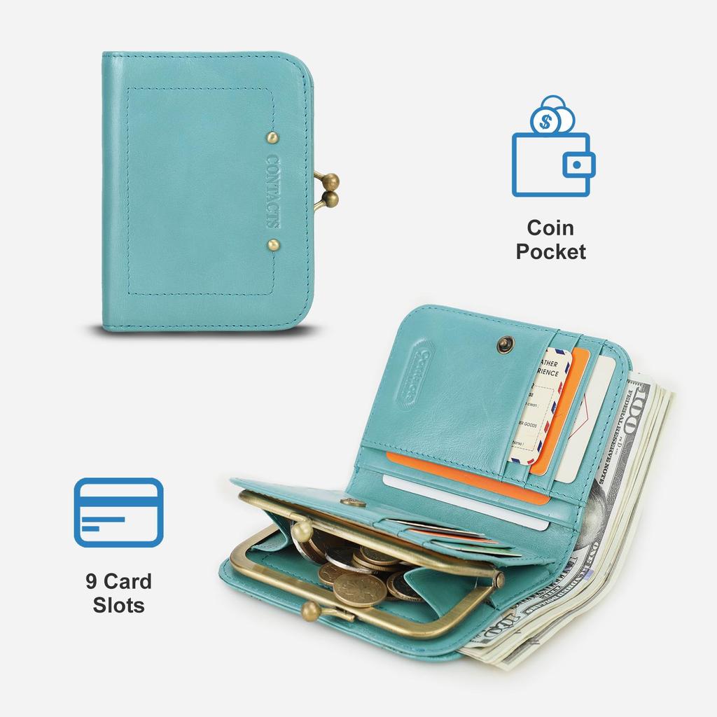 Contact's Neue FRID Echtes Leder frauen Brieftasche männer Kurze Leder Brieftasche Münze Tasche Weibliche Sommer Schlanke Tasche Geldbörsen Für Frauen