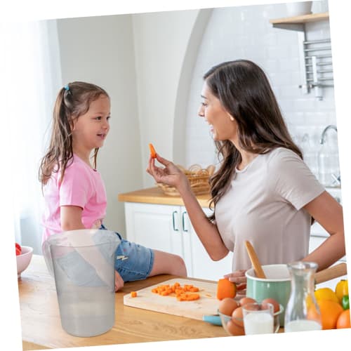 HEMOTON 5000ml Plastic Measuring Cup Set, Clear Measuring Jug with Nesting Stackable Spout and Handle for Baking, Cooking, Kitchen, and Lab Use