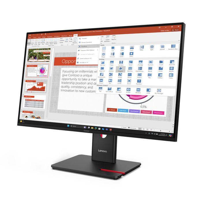 Moniteur - LENOVO - ThinkVision T27-40 - 27 Pouces - IPS - Full HD 1920x1080