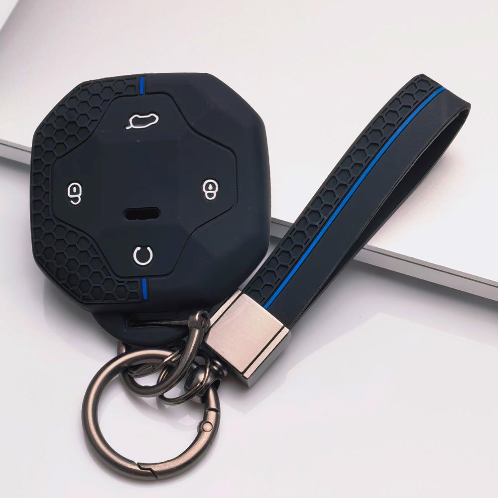 Portachiavi Copri Telecomando per Jetour Shanhai T2 L9 T3 Traveler Dashing Superficie Antigraffio Struttura Antiurto Texture Morbida al Tatto Design Facile da Installare