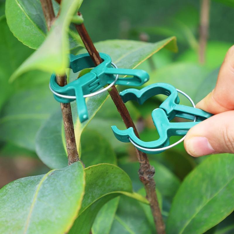 Plant Fixed Clips Reusable Garden Greenhouse Bracket Seedling Stem Support Fastener Garden Climbing Vines Vegetables Fixed Tool