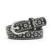 Women S Versatile Belt With Rivets Rhinestones Pin Buckle For Jeans