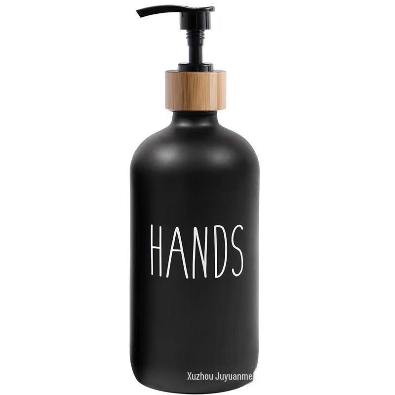 16,9oz Skleněný dávkovač na pleťové mléko a mýdlo, 500ml Opakovaně použitelná láhev na dezinfekci rukou