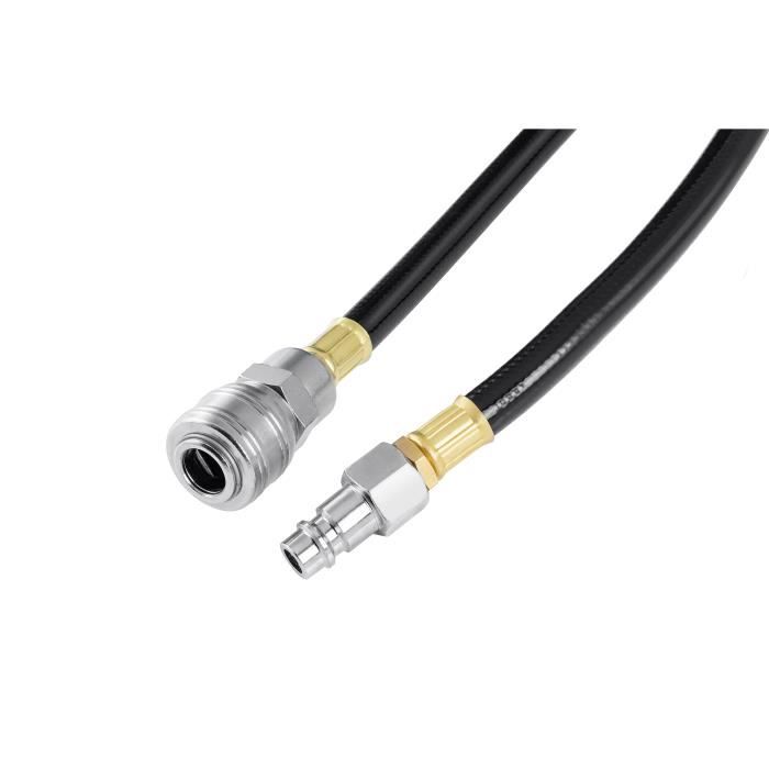 Enrouleur de tuyau à air comprimé - Poppstar - 10m + 1m - Raccord 3/8" NPT/BSPT - PVC - Polypropylène