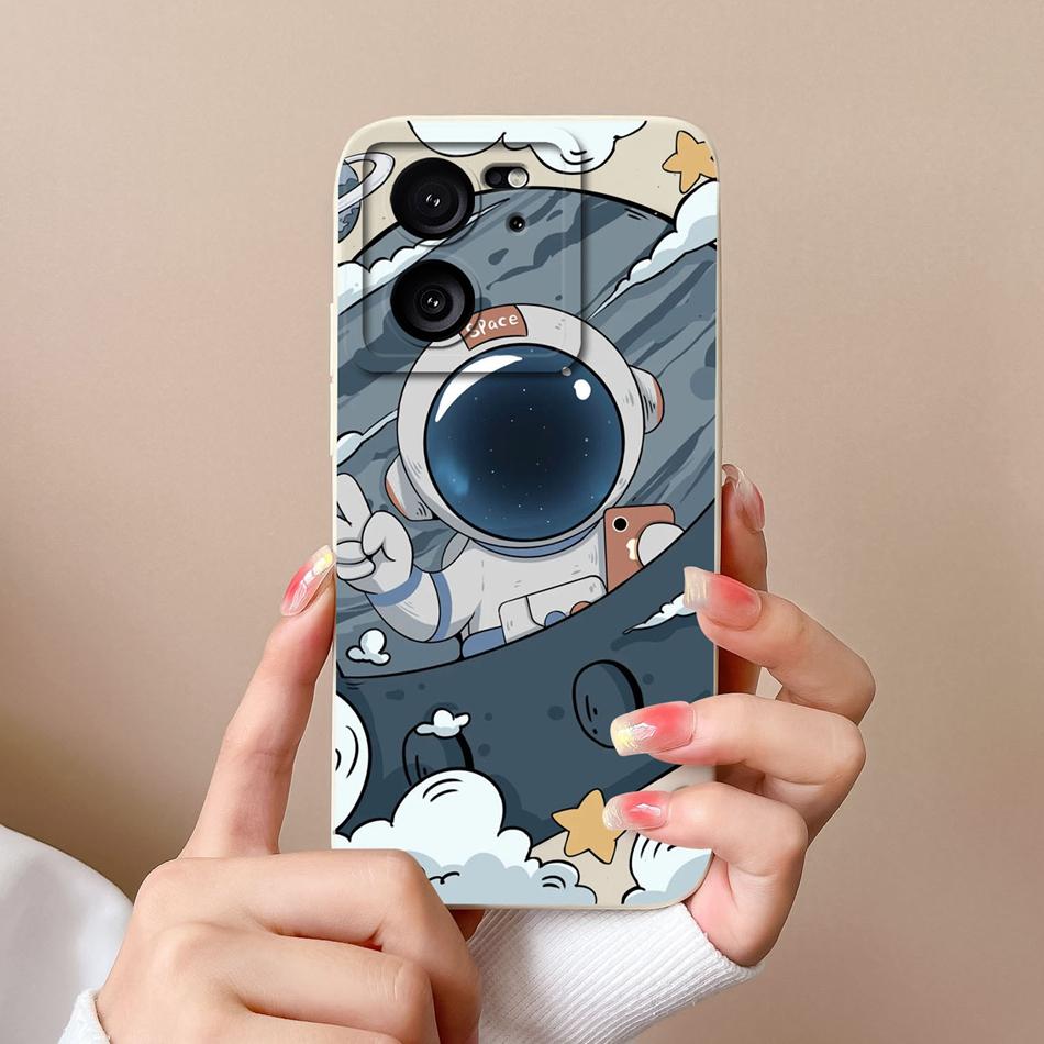 For Xiaomi 13T Pro Phone Case Cool Bear High Quality Liquid Silicone Full Coverage Anti Drop Funny Bumper For Xiaomi13T 13TPro