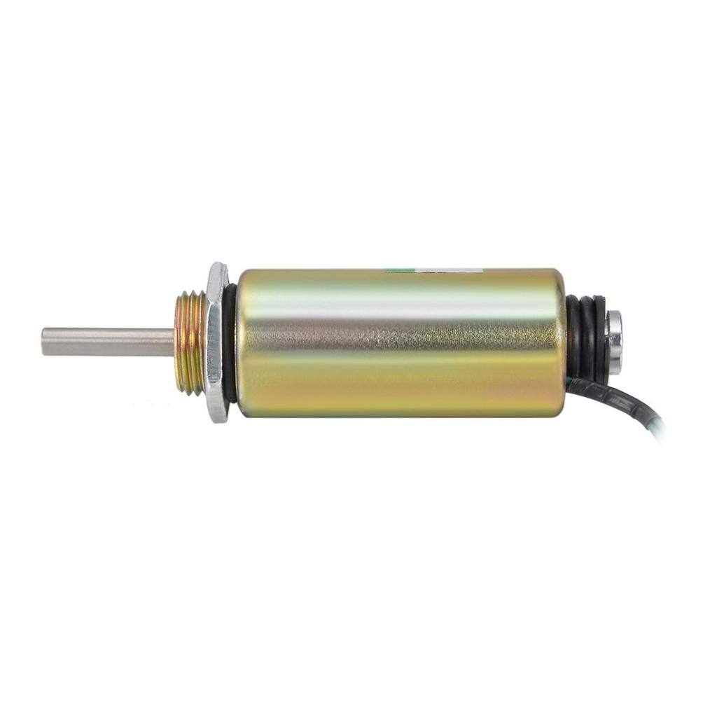 Uxcell DC12V 25N Forță Cursă 10mm Tip Împingător Tub Solenoid Electromagnet Mișcare Liniară XRN-25x50T