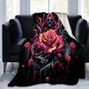 1pc Gothic Rose Blanket