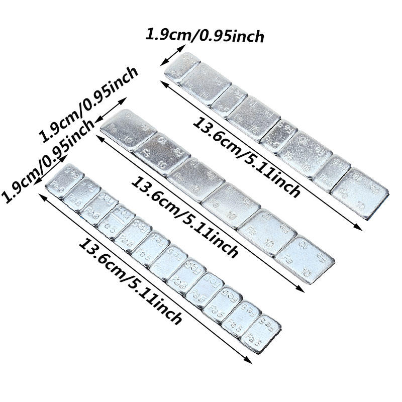 5g/10g Zelfklevend Wielbalansgewicht Elektronisch Contragewicht 60g Wielbalansblok Gewicht IJzeren Wiel Bandenbalanceermachine Voor Auto's