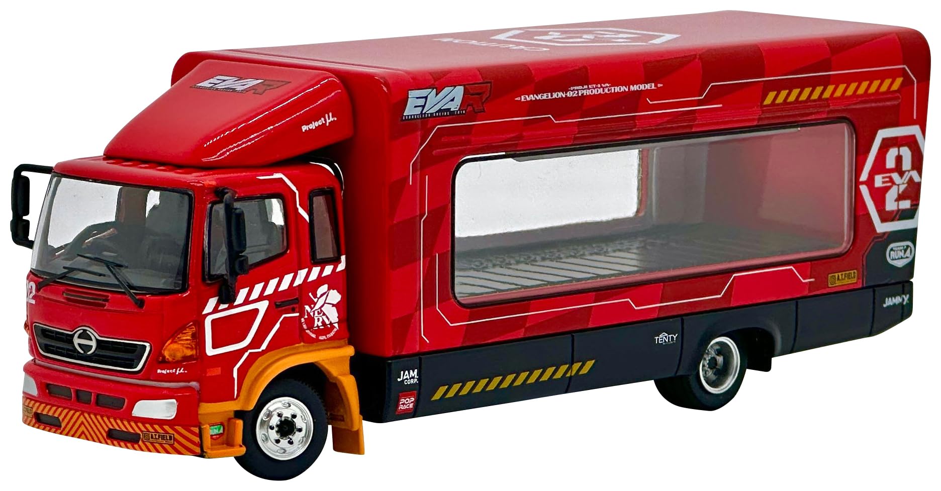 

POP RACE EVA RACING TRANS PORTER HINO 500 Готовый продукт 1/64 (Ева-02)