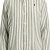Polo Ralph Lauren Striped Single-Breasted Long Sleeve Shirt Women shirts Deep-Sage 211970691-005
