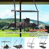 Hamaca de 2 Capas para Gato Mascota Asiento Montado en Ventana para Tomar el Sol Cama Colgante con Ventosa para el Hogar Alfombrilla para Gatos Relajarse Suministros 20 kg