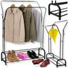 Hanger Metal Shelf for Clothes Standing Hall Wardrobe Solid Large