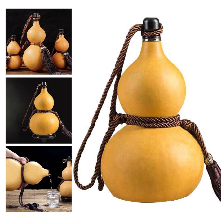 Delicate Gourd Shape Liquor Bottle Artistic Gourd Shape Water Pots Homes Decorative Table Display Accessory