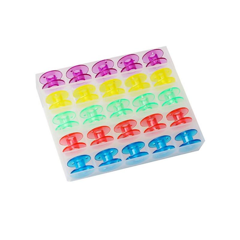 

Многофункциональные красочные коробчатые шпульки для электрических швейных машин 2518P Набор шпуль, 25 шт.