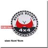 Off-road 4X4 Logo Aluminum Metal Car Badge Stickers Personality Pattern SUV Four-Wheel Drive Emblem Body Decals Accessories