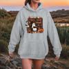 Women Fashion O Neck Long Sleeve Printed Top Hoodie Sweatshirt