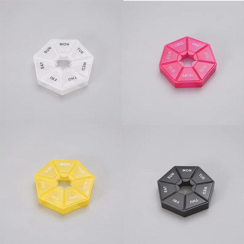 1-4pcs Mini Small Portable Travel Vitamin Pill Box Pills Cases Container Organizer Storage Tablets Grids Medicine Fish Oils