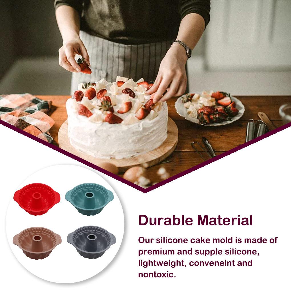 Spiral Shape Silicone Bakeware Pastry Muffin Cake Baking Tools Kitchen Self-Assembly Decorating Pan Nonstick Mould Dessert