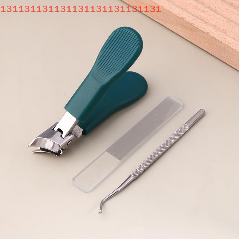 Wide-Jaw Opening Anti-Splash Slanted Nail Clipper Ingrown Nail Clippers Portable Toenail Fingernail Trimmer Set Manicure Tool