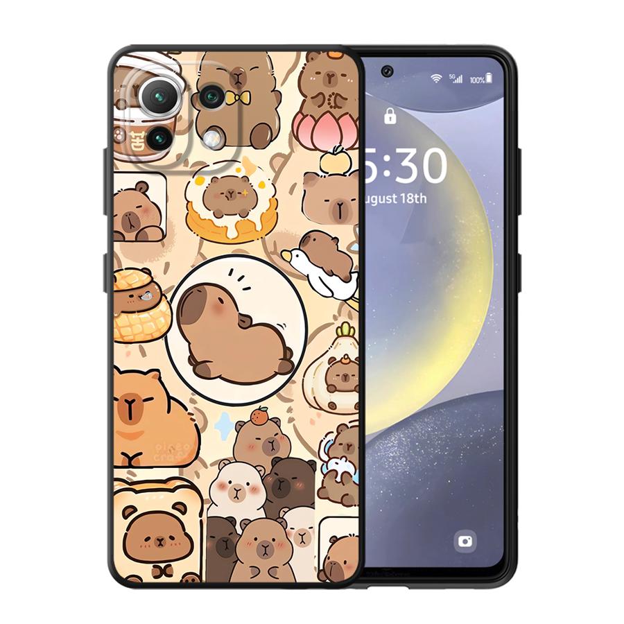 Cute Capybara Funda Phone Cover Case for Xiaomi Mi 14 13 Lite 12T Pro 15 Pro 12 11 11T 12X 10T