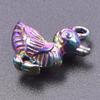 10pcs/Lot Multistyle Animal Pendants Rainbow Charms For Jewelry Making Supplies Eagle Bat Elephant Charm Frog Duck Shark Pendant